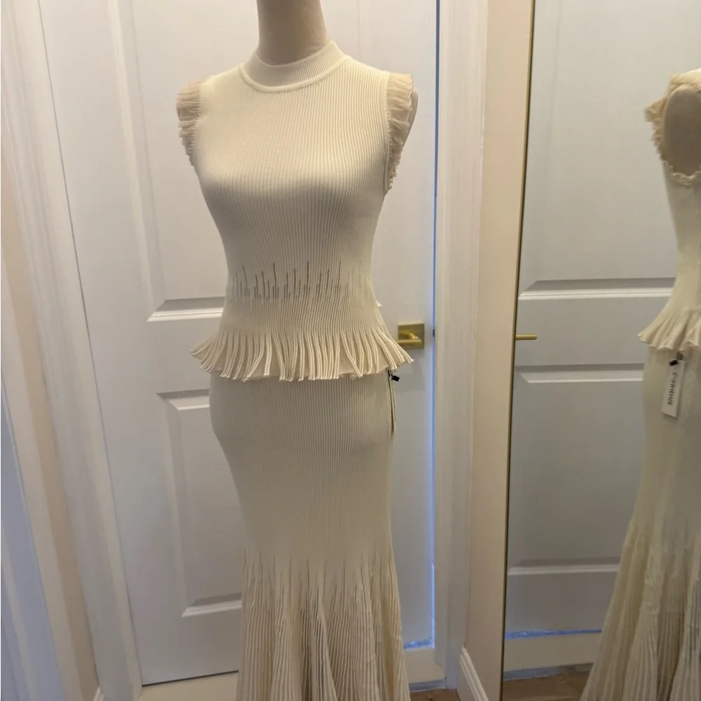 COMMENSE TOP AND SKIRT CREAM SET MEDIUM - Picture 8 of 14